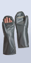Wolf X-Ray Radiation Reducing Mitten Superflex Slitted Mitten One Size Fits Most NonSterile Vinyl / Lead Extended Cuff Length Smooth Gray Not Chemo Approved - M-801154-4323 - Pair