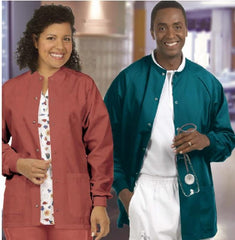 Fashion Seal Uniforms Warm-Up Jacket Navy Blue 4X-Large Hip Length Reusable