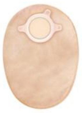 Convatec Filtered Ostomy Pouch The Natura® + Two-Piece System 8 Inch Length Closed End