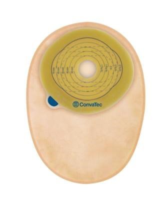 Convatec Filtered Ostomy Pouch Esteem® + One-Piece System 8 Inch Length 13/16 to 2-3/4 Inch Stoma Closed End Trim to Fit