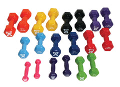 Fabrication Enterprises Dumbbell Set 10 Piece Set CanDo® 1 lbs. / 2 lbs. / 3 lbs. / 4 lbs. / 5 lbs.