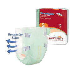 Principle Business Enterprises Unisex Adult Incontinence Brief Tranquility SmartCore™ Small Disposable Heavy Absorbency - M-801660-1083 - Pack of 10