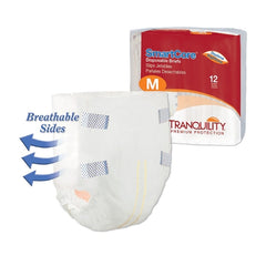 Principle Business Enterprises Unisex Adult Incontinence Brief Tranquility SmartCore™ Medium Disposable Heavy Absorbency - M-801661-1875 - Pack of 12