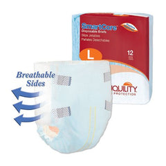 Principle Business Enterprises Unisex Adult Incontinence Brief Tranquility SmartCore™ Large Disposable Heavy Absorbency - M-801662-4244 - Pack of 12