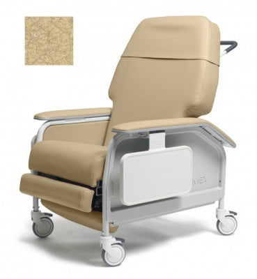 Graham-Field Extra-Wide Clinical Care Recliner Lumex® Gypsum Four Tente® Swivel Caster, Three Locking Caster