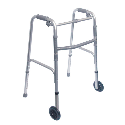 DMI Lightweight Aluminum Folding Walker with Single Release AM-802-1017-0645