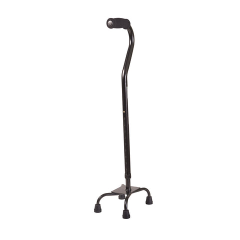 DMI Adjustable Aluminum Quad Cane, Black AM-802-1333-0200