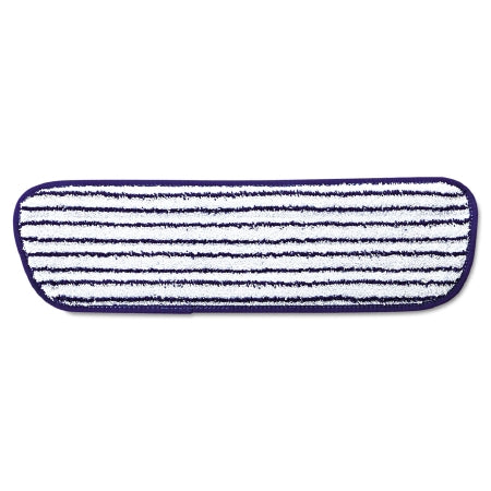 Lagasse Wet Finish Mop Pad Rubbermaid® Commercial Blue / White Microfiber Reusable - M-802152-2673 - Case of 6