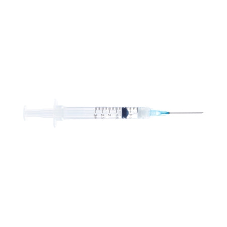 Sol-Millennium Medical Syringe with Hypodermic Needle Sol-Care™ 3 mL 21 Gauge 1 Inch Detachable Needle Retractable Needle