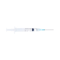 Sol-Millennium Medical Syringe with Hypodermic Needle Sol-Care™ 3 mL 21 Gauge 1-1/2 Inch Detachable Needle Retractable Needle