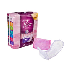 Kimberly Clark Bladder Control Pad Poise® 3-1/2 X 16 Inch Heavy Absorbency Absorb-Loc® Core Regular Adult Female Disposable - M-802342-1310 - Pack of 33