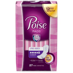 Kimberly Clark Bladder Control Pad Poise® 15.9 Inch Length Heavy Absorbency Absorb-Loc® Core One Size Fits Most Adult Female Disposable - M-802345-4955 - Case of 108