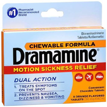 Medtech Laboratories Nausea Relief Dramamine® 50 mg Strength Chewable Tablet 8 per Box