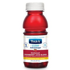 Kent Precision Foods Thickened Beverage Thick-It® Clear Advantage® 8 oz. Bottle Cranberry Flavor Ready to Use Honey Consistency
