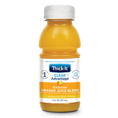 Kent Precision Foods Thickened Beverage Thick-It® Clear Advantage® 8 oz. Bottle Orange Flavor Ready to Use Honey Consistency