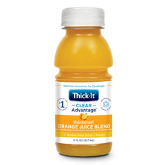 Kent Precision Foods Thickened Beverage Thick-It® Clear Advantage® 8 oz. Bottle Orange Flavor Ready to Use Honey Consistency