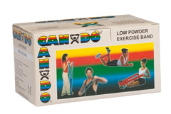 Fabrication Enterprises Exercise Resistance Band CanDo® Low Powder Tan 5 Inch X 6 Yard 2X-Light Resistance