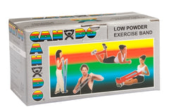Fabrication Enterprises Exercise Resistance Band CanDo® Low Powder Silver 5 Inch X 6 Yard 2X-Heavy Resistance