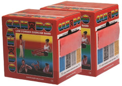 Fabrication Enterprises Exercise Resistance Band CanDo® Low Powder Red 5 Inch X 50 Yard Light Resistance
