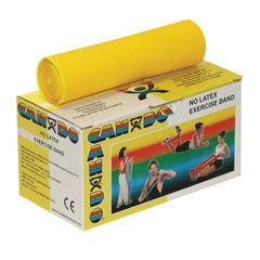 Fabrication Enterprises Exercise Resistance Band CanDo® Yellow 5 Inch X 6 Yard X-Light Resistance