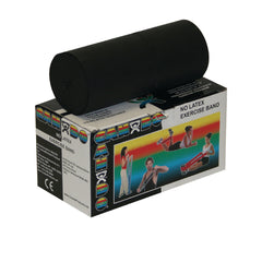 Fabrication Enterprises Exercise Resistance Band CanDo® Black 5 Inch X 6 Yard X-Heavy Resistance