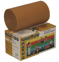 Fabrication Enterprises Exercise Resistance Band CanDo® Gold 5 Inch X 6 Yard 3X-Heavy Resistance