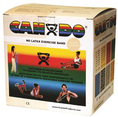 Fabrication Enterprises Exercise Resistance Band CanDo® Tan 5 Inch X 25 Yard 2X-Light Resistance