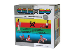 Fabrication Enterprises Exercise Resistance Band CanDo® Silver 5 Inch X 25 Yard 2X-Heavy Resistance