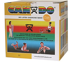 Fabrication Enterprises Exercise Resistance Band CanDo® Gold 5 Inch X 25 Yard 3X-Heavy Resistance