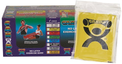 Fabrication Enterprises Exercise Resistance Band CanDo® Yellow 5 Inch X 4 Foot X-Light Resistance