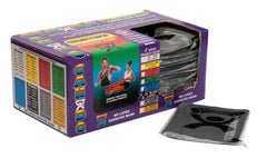 Fabrication Enterprises Exercise Resistance Band CanDo® Black 5 Inch X 4 Foot X-Heavy Resistance
