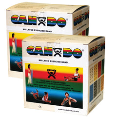 Fabrication Enterprises Exercise Resistance Band CanDo® Tan 5 Inch X 50 Yard 2X-Light Resistance