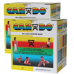 Fabrication Enterprises Exercise Resistance Band CanDo® Yellow 5 Inch X 50 Yard X-Light Resistance