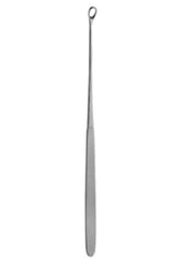 V. Mueller Uterine Curette V. Mueller® Heaney 9-1/2 Inch Length Single-ended Smooth Flat Handle Curved Flexible Serrated Oval Loop Tip - M-803482-3828 - Each