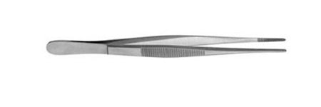 V. Mueller Dressing Forceps 6-1/4 Inch Length Mid Grade Stainless Steel Serrated - M-803503-2166 - Each