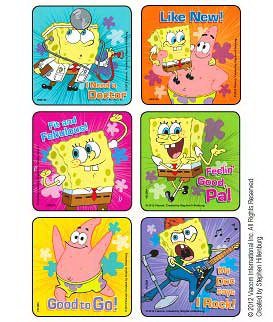 Medibadge Disney® 75 per Unit SpongeBob - Doctor Visit Medical Sticker