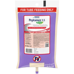 Nestle Healthcare Nutrition Tube Feeding Formula Peptamen® 1.5 with Prebio1™ 33.8 oz. Bag Ready to Hang Unflavored Adult