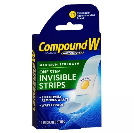 Medtech Laboratories Wart Remover Compound W® 40% Strength Medicated Adhesive Strip 14 per Box
