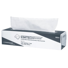Kimberly Clark Task Wipe Kimtech Science Precision Light Duty White NonSterile 1 Ply Tissue 14-7/10 X 16-3/5 Inch Disposable - M-804035-3409 - Case of 15