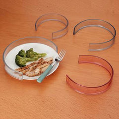 Patterson Medical Supply Plate Guard Large, Clear, Plastic Food Guard