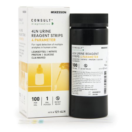 Urinalysis Test McKesson Consult™ Glucose, Leucocytes, Nitrite, Protein 100 per Bottle