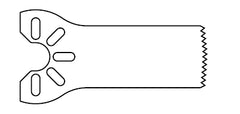 Stryker Saw Blade 2.5 X 18 mm, Thin, 0.38 mm Material Thickness, 0.43 mm Cut Thickness, Small Bone Saw Blade, For Stryker® Oscillating & Sagittal Saw Systems - M-804593-3797 - Each