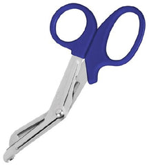 Prestige Medical Utility Scissors Prestige Medical® Nurse 5-1/2 Inch Length Stainless Steel / Plastic Finger Ring Handle Angled Blunt Tip / Blunt Tip - M-804614-2080 - Each