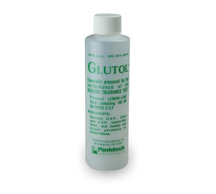 Paddock Laboratories Glucose Tolerance Beverage Glutol™ 6 oz. per Bottle Lemon Flavor 100 Gram
