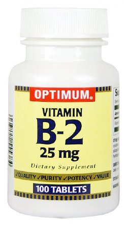 Magno - Humphries Vitamin Supplement Optimum® Vitamin B2 25 mg Strength Tablet 100 per Bottle