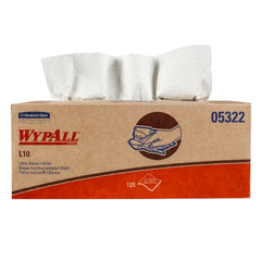 Kimberly Clark Task Wipe WypAll® L10 Light Duty White NonSterile 1 Ply Tissue 10-1/4 X 12 Inch Disposable - M-805789-3195 - Case of 18