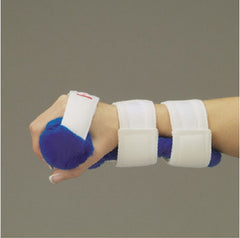 DeRoyal Resting Hand Splint Pucci® Air Inflatable Fleece Right Hand Blue / White One Size Fits Most