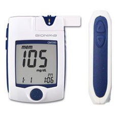 Bionime Blood Glucose Meter Rightest® 8 Second Results Stores Up To 300 Results with Date and Time Code Key