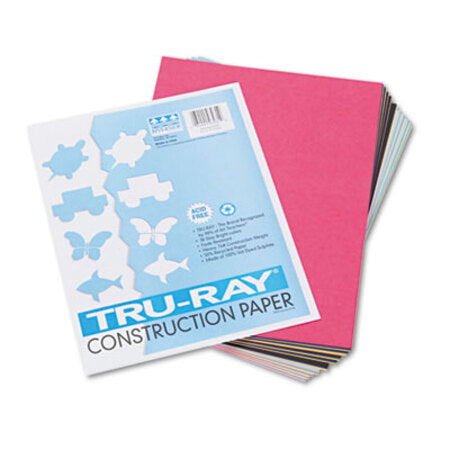 Pacon® Tru-Ray Construction Paper, 76lb, 9 x 12, Assorted Standard Colors, 50/Pack
