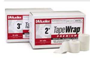 Mueller Sports Medicine Cohesive Bandage TapeWrap®Premium 2 Inch X 6 Yard Standard Compression Self-adherent Closure White NonSterile